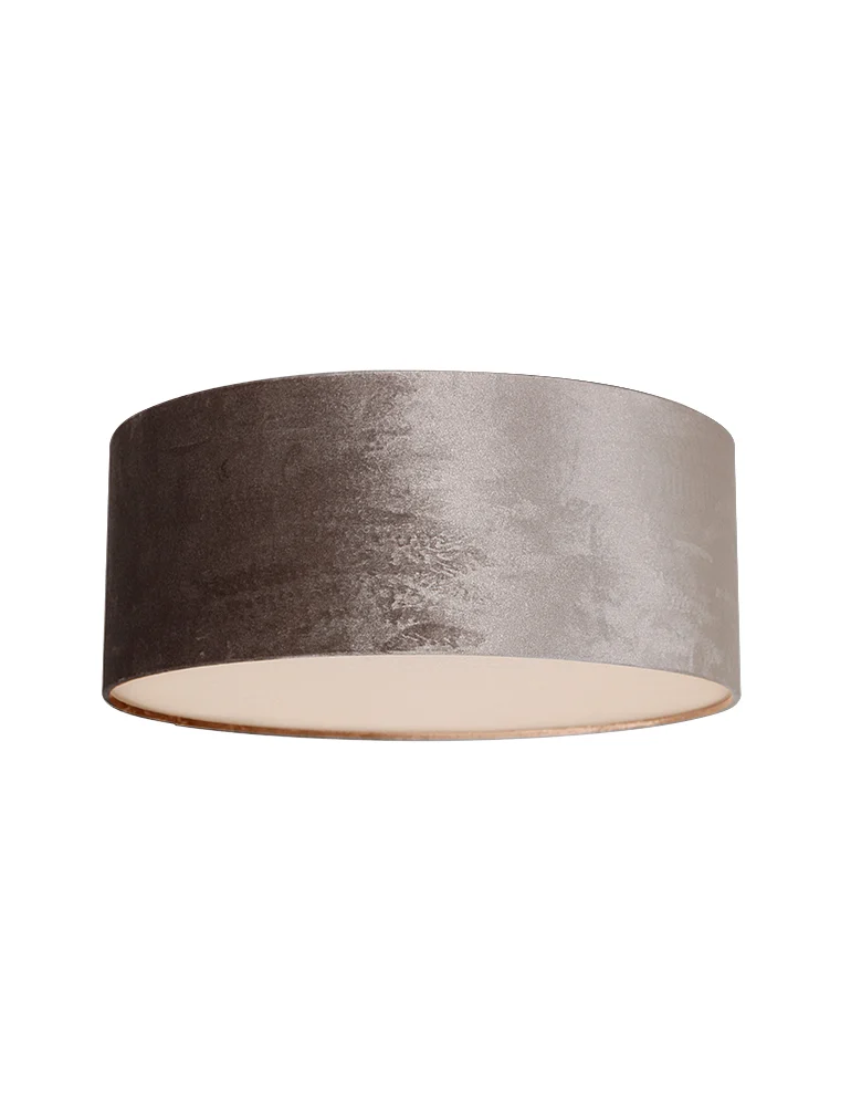 Plafón de terciopelo gris topo Steinhauer Prestige Chic