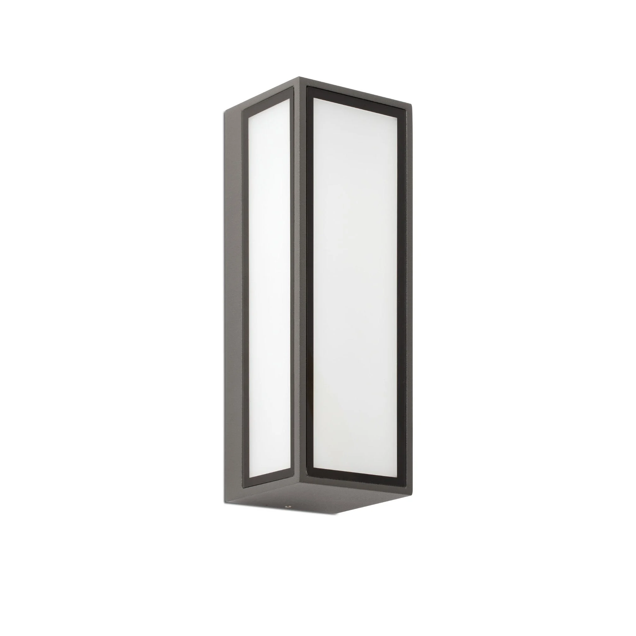 Aplique de exterior Faro Pivot 26cm LED gris oscuro 3000K IP65 opal 71305