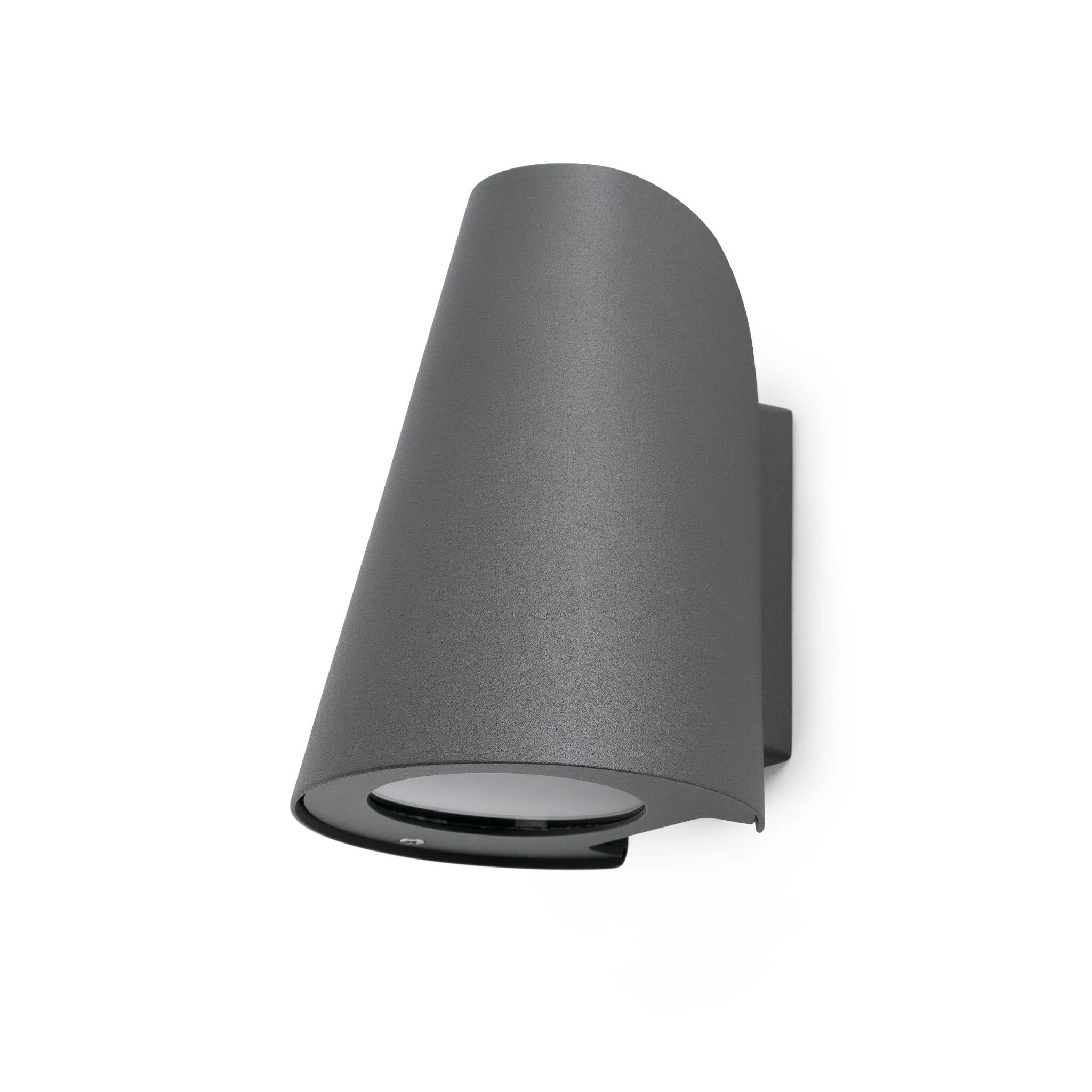 Aplique de exterior Faro Tinia 18cm E27 LED gris oscuro IP44 opal 71353