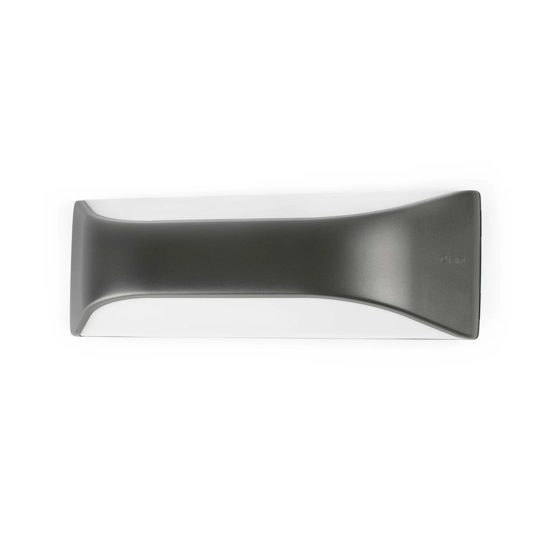 Aplique de exterior Faro View E27 LED gris oscuro IP54 opal 71519
