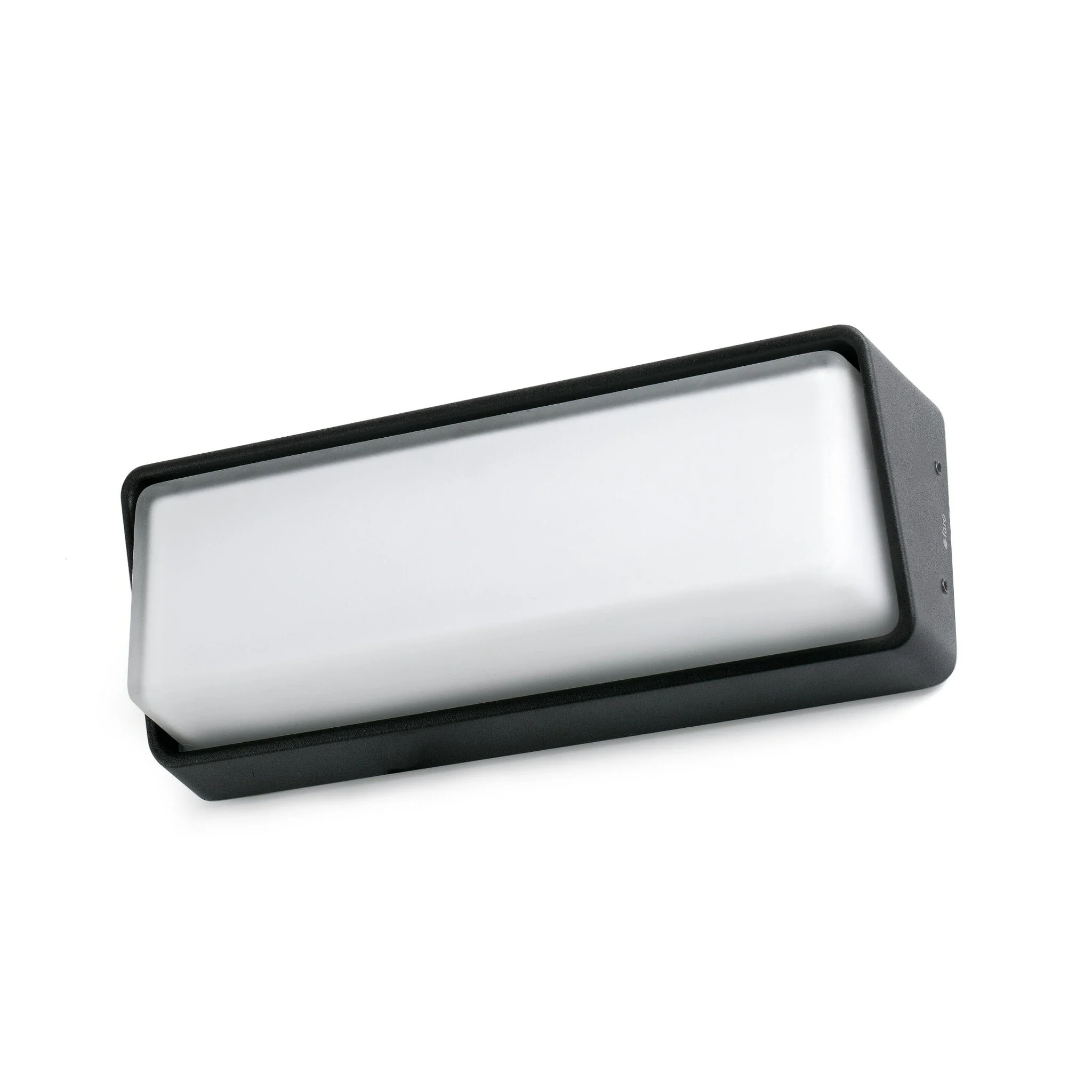 Aplique de exterior Faro Half 11cm LED gris oscuro 3000K IP65 opal 71537