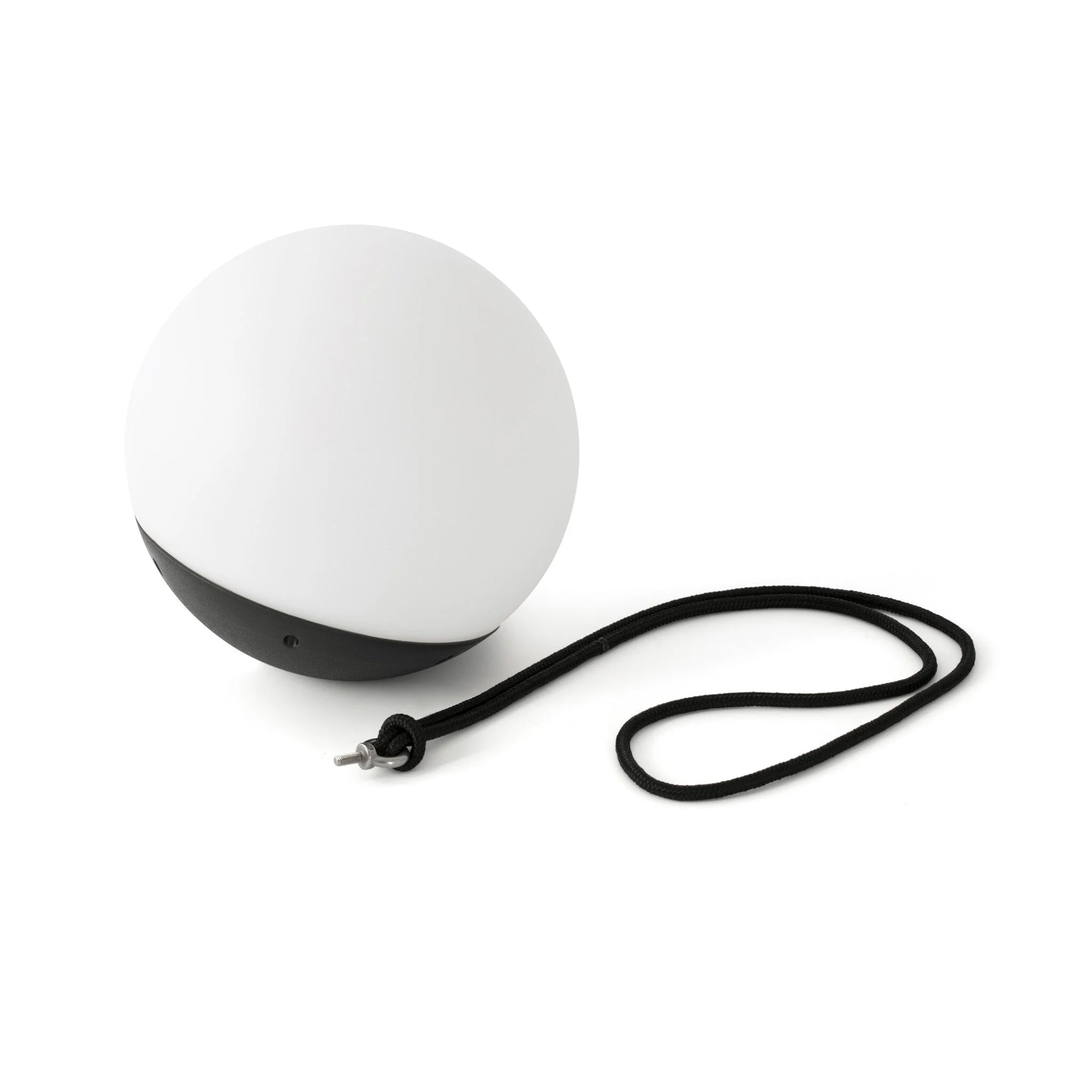 Lámpara de mesa de exterior portátil Faro Voila 19cm LED negro mate 3000K IP44 opal 71565