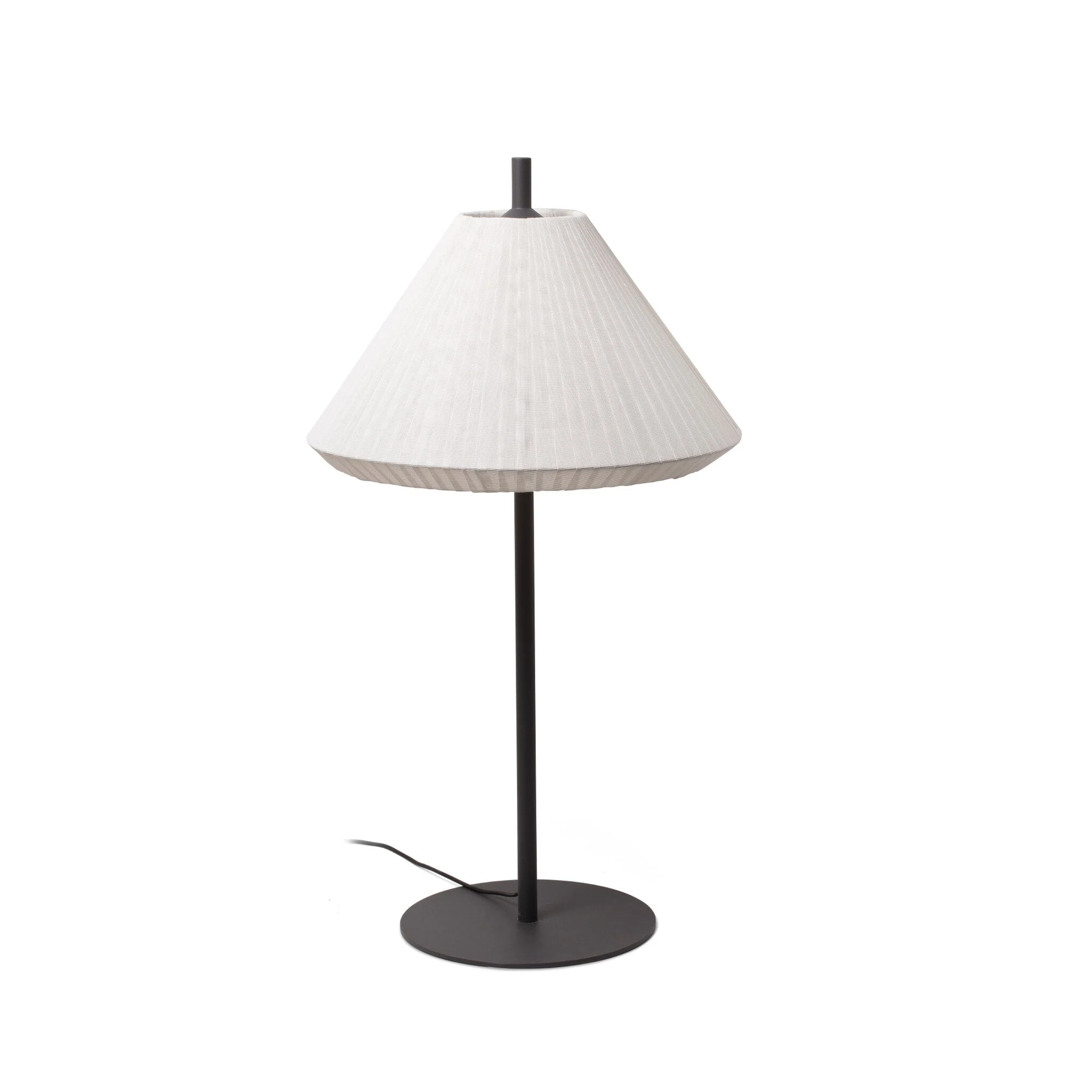 Lámpara de pie de exterior Faro Saigon 120cm E27 LED gris y blanco IP65 T70 opal 71575-05