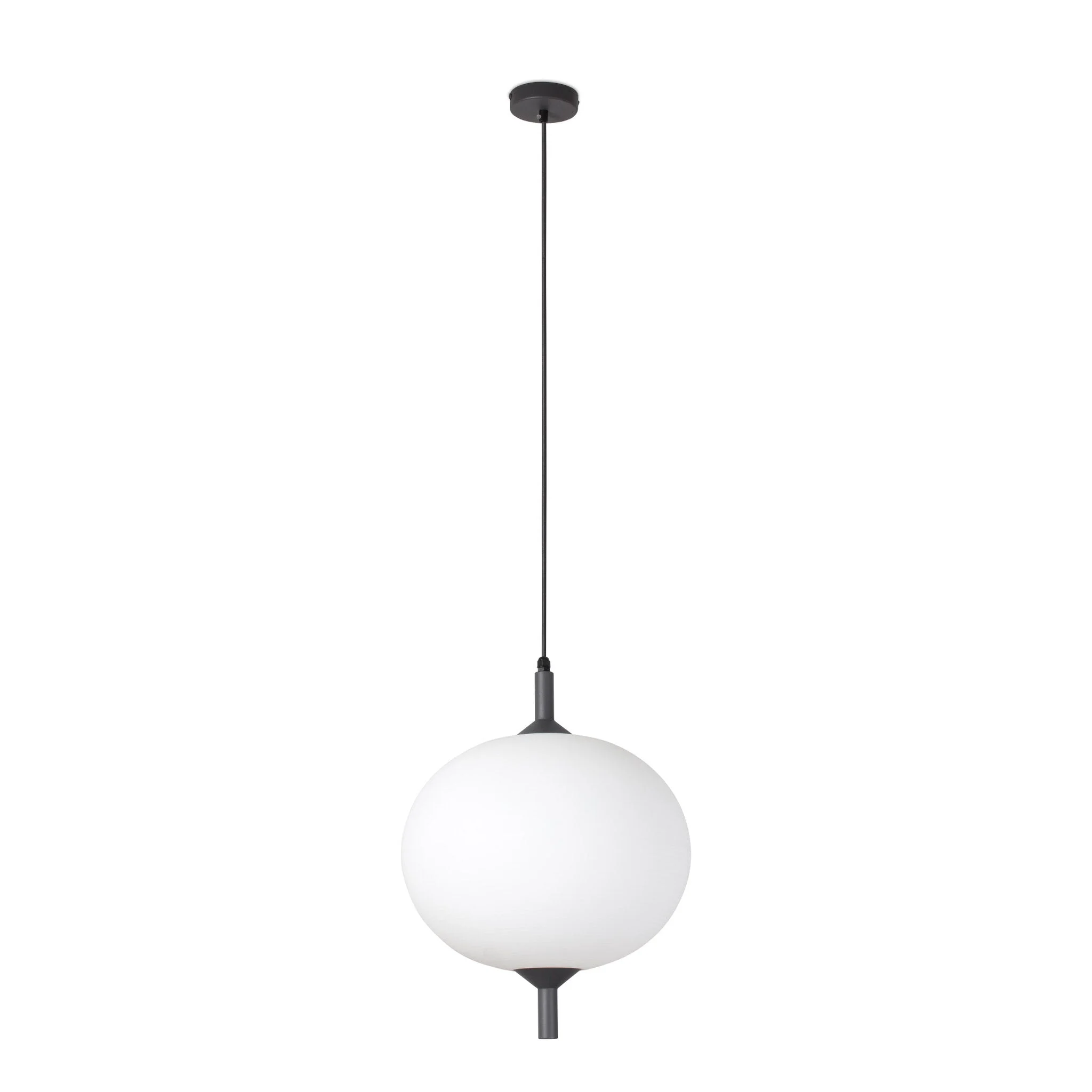 Lámpara colgante de exterior Faro Saigon 75cm E27 LED gris y blanco IP65 R45 out 71579C-04