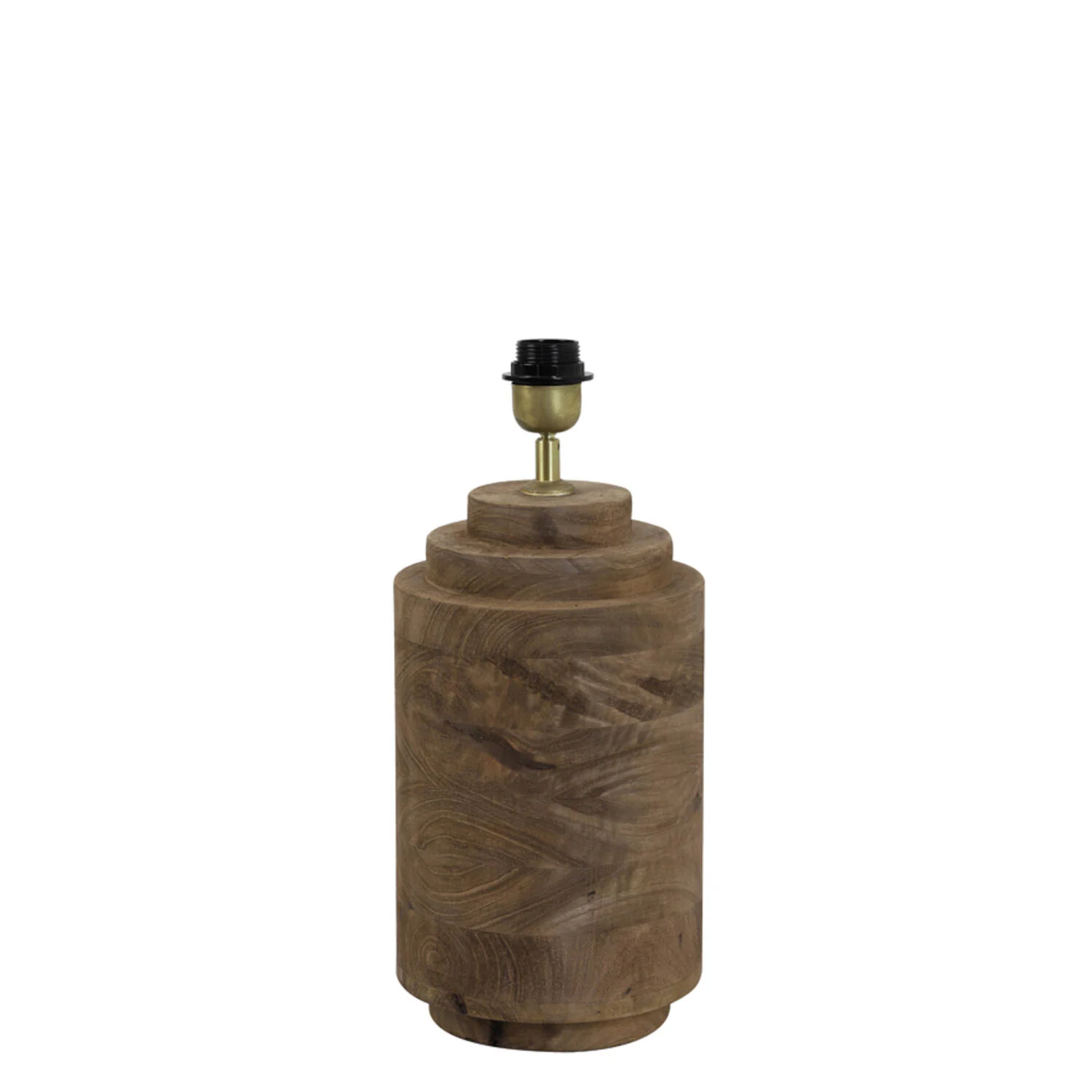 Base de lámpara ancha de madera Light & Living Racco
