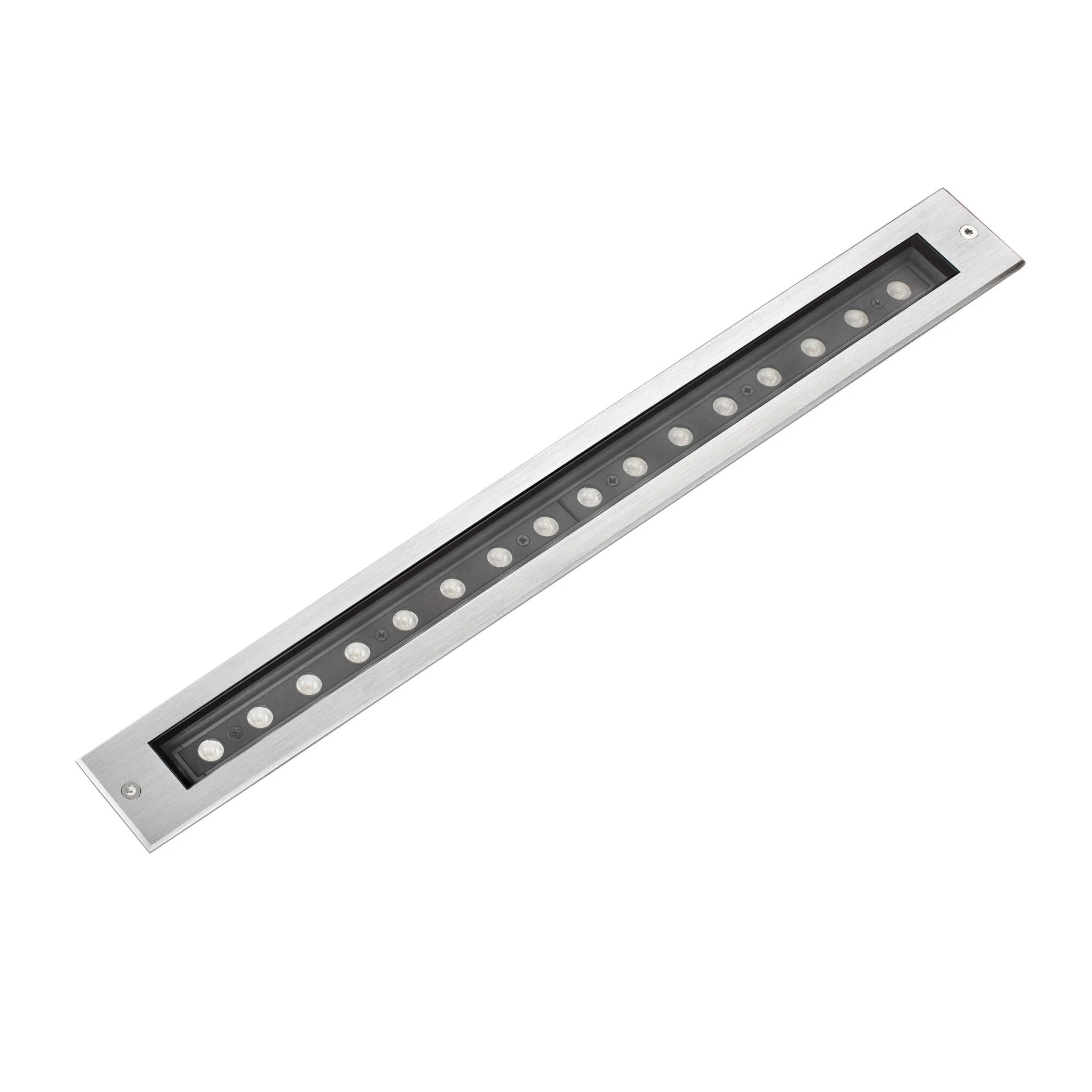 Empotrable de suelo exterior Faro Falls 10cm LED inoxidable satinado 3000K IP67 16W 71733