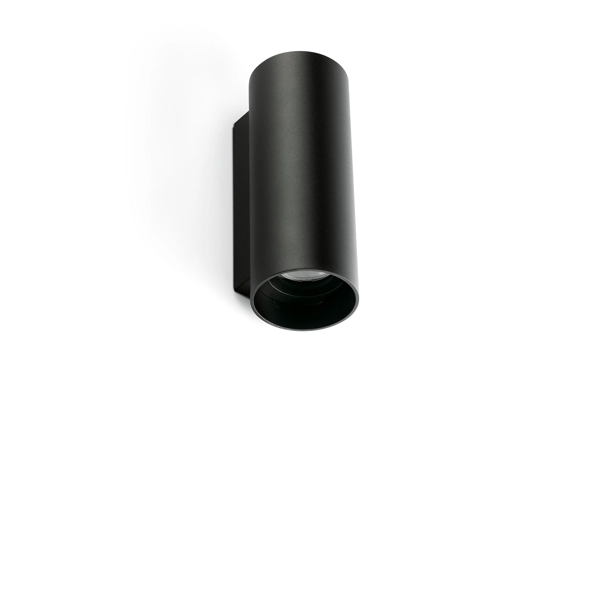 Aplique de exterior Faro Kov 21cm 2 luces LED negro 3000K IP65 14° 14°/23° redondo 71791-232