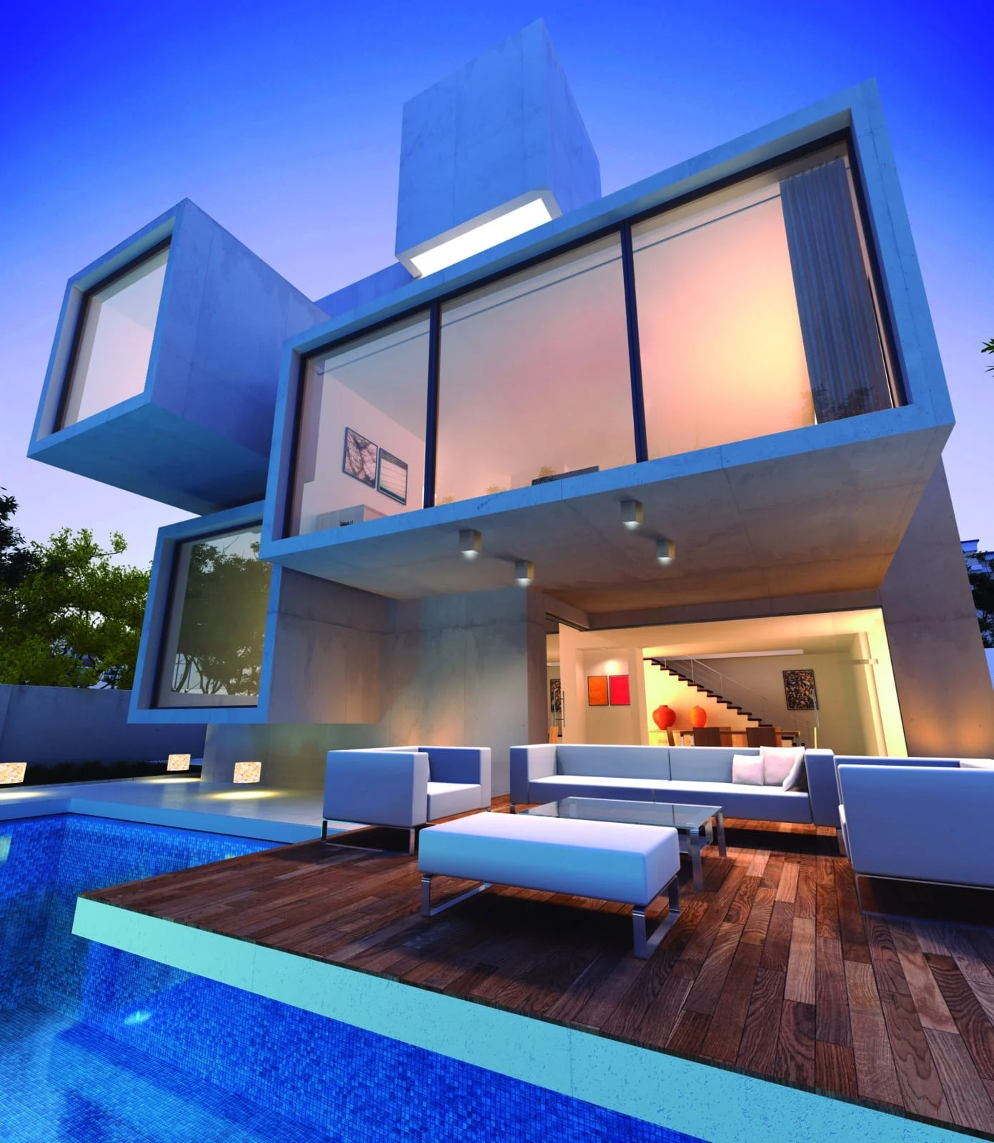 Mantra Levi Aplique exterior IP65 blanco 7182