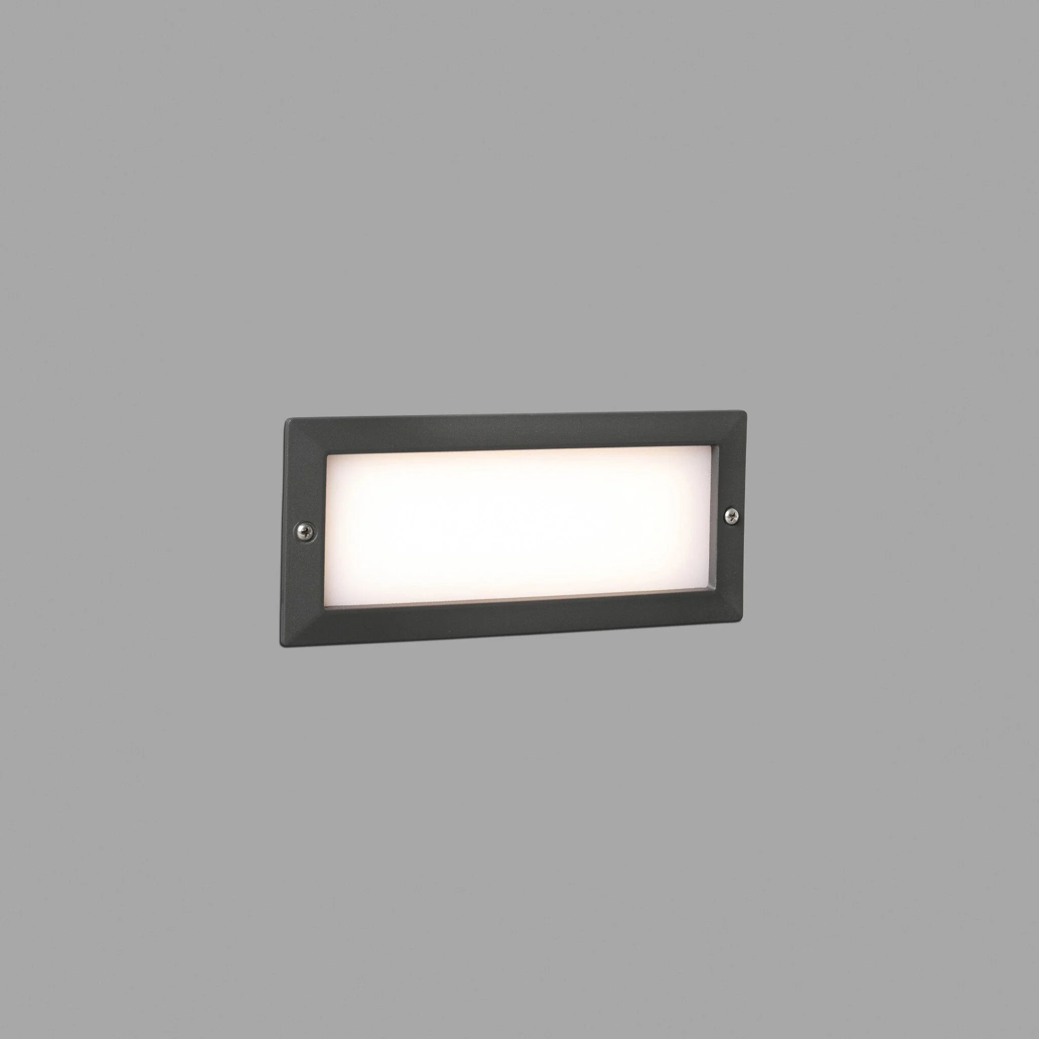 Empotrable de pared exterior Faro Stripe LED gris oscuro 3000K IP54 opal 72092