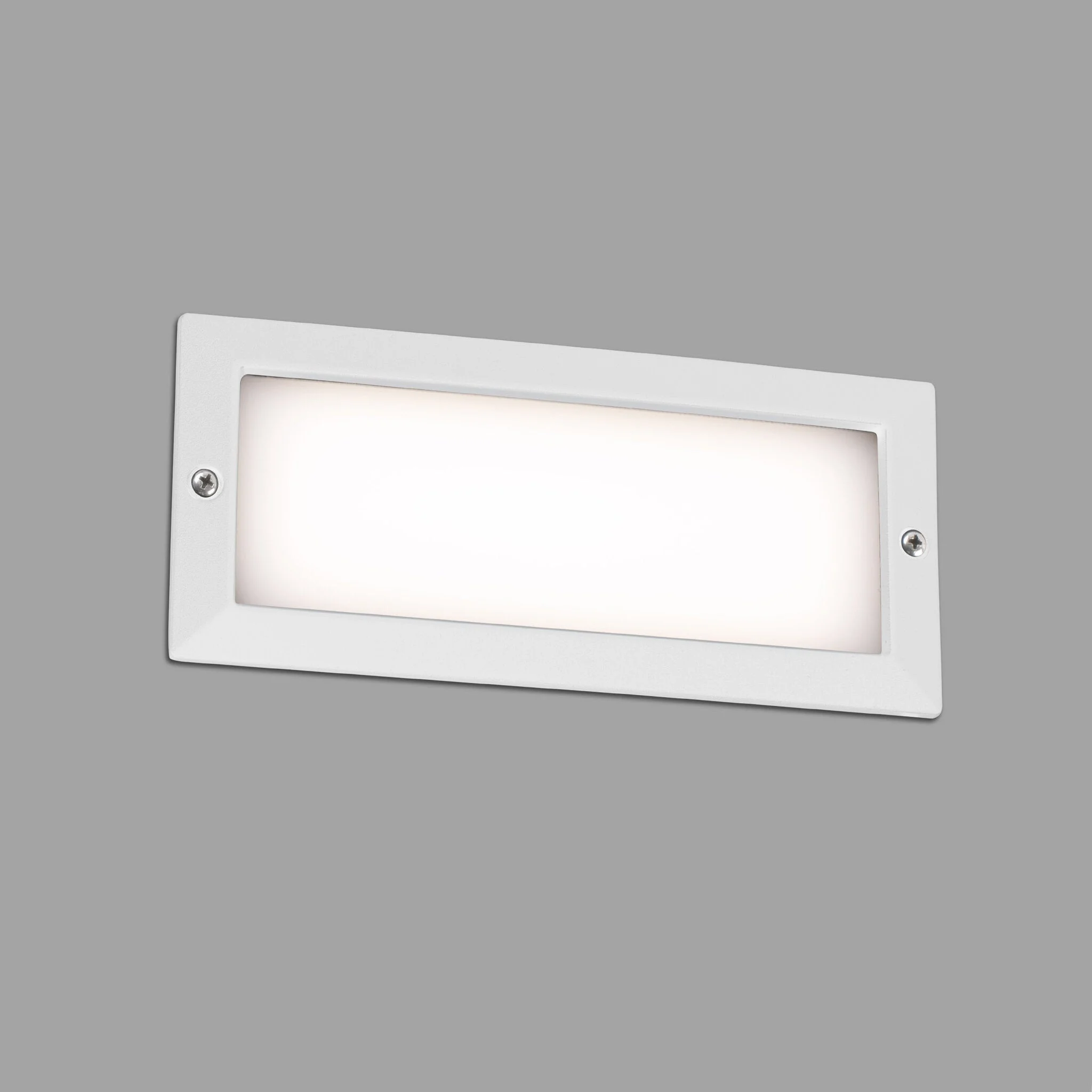 Empotrable de pared exterior Faro Stripe LED blanco mate 3000K IP54 opal 72093