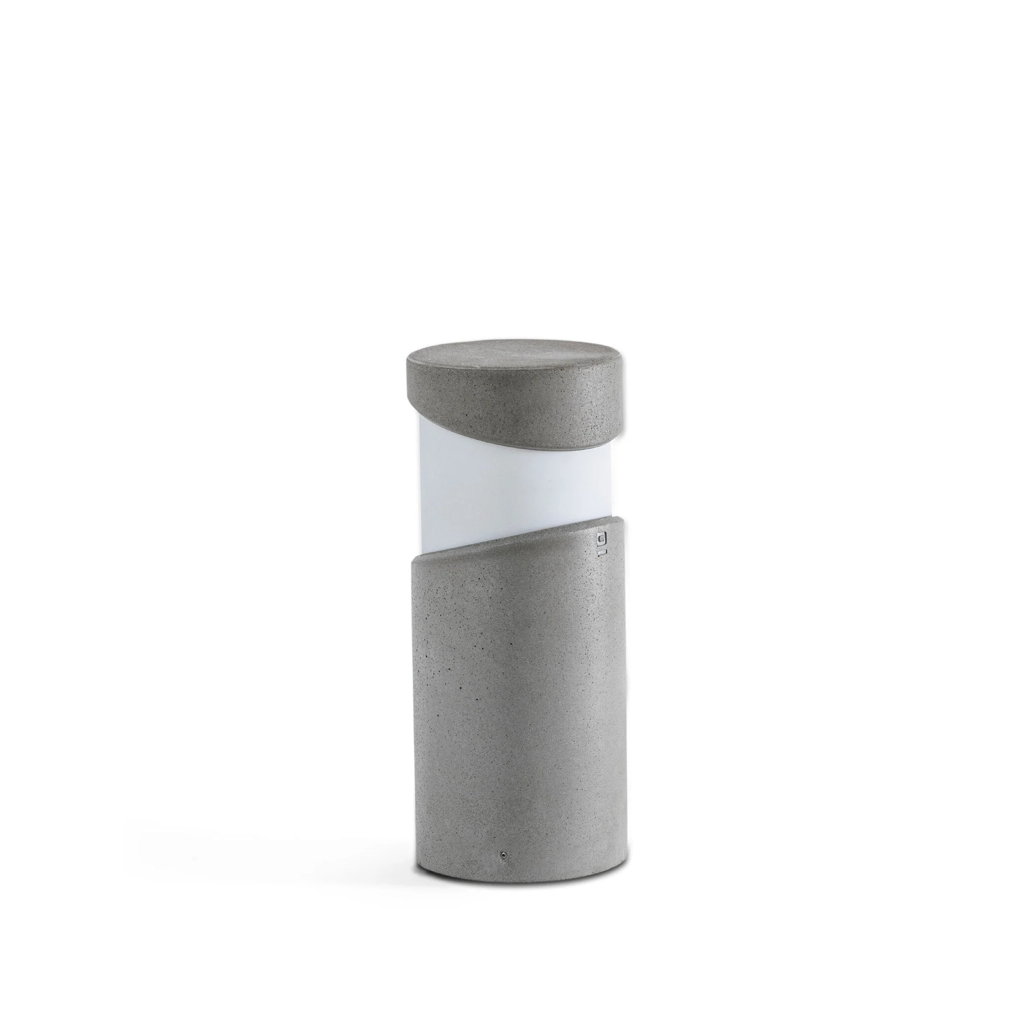 Baliza de exterior sobremuro Faro Block 35cm E27 LED gris IP65 opal 74141