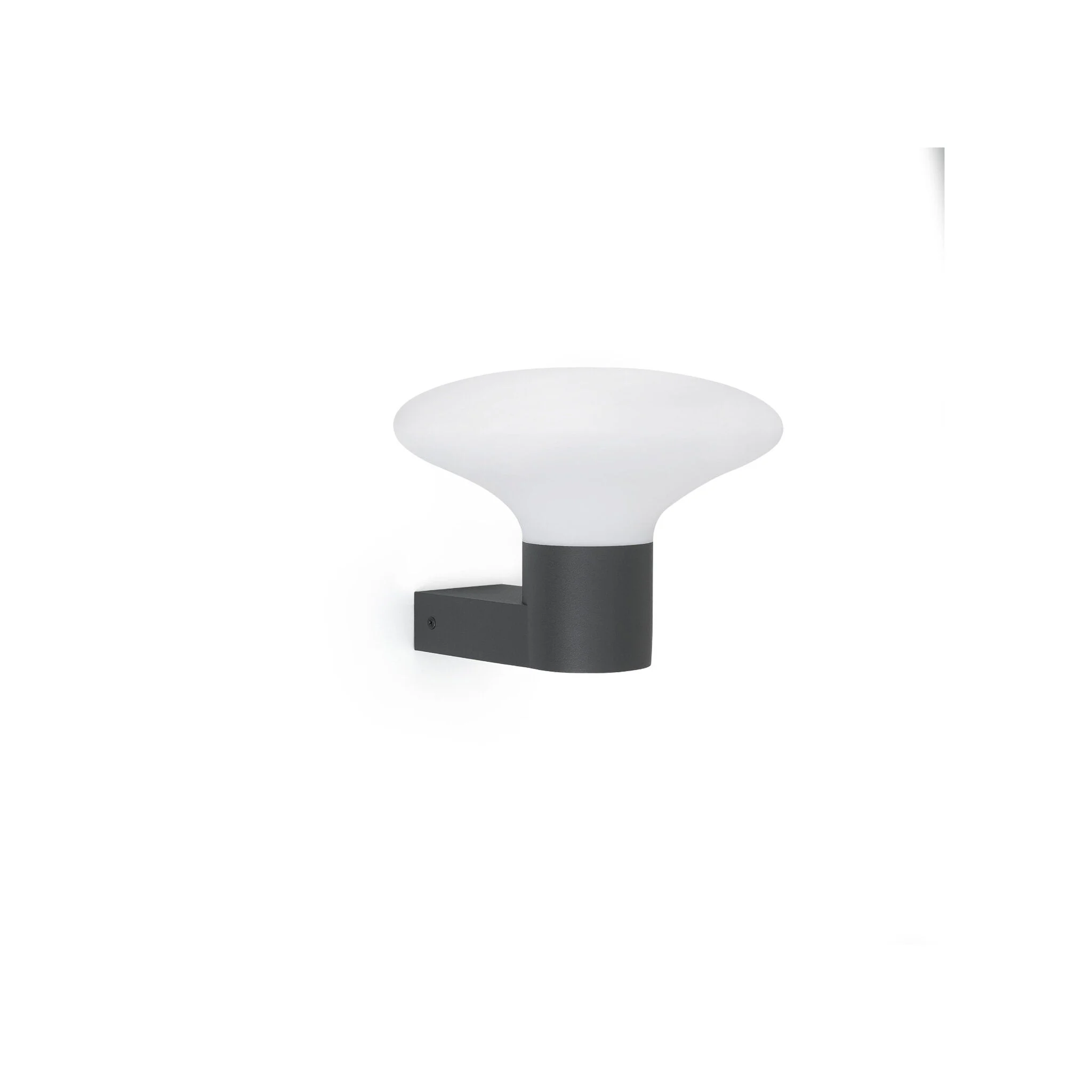 Aplique de exterior Faro Blubs 20cm E27 LED gris oscuro IP44 opal 74432A-03