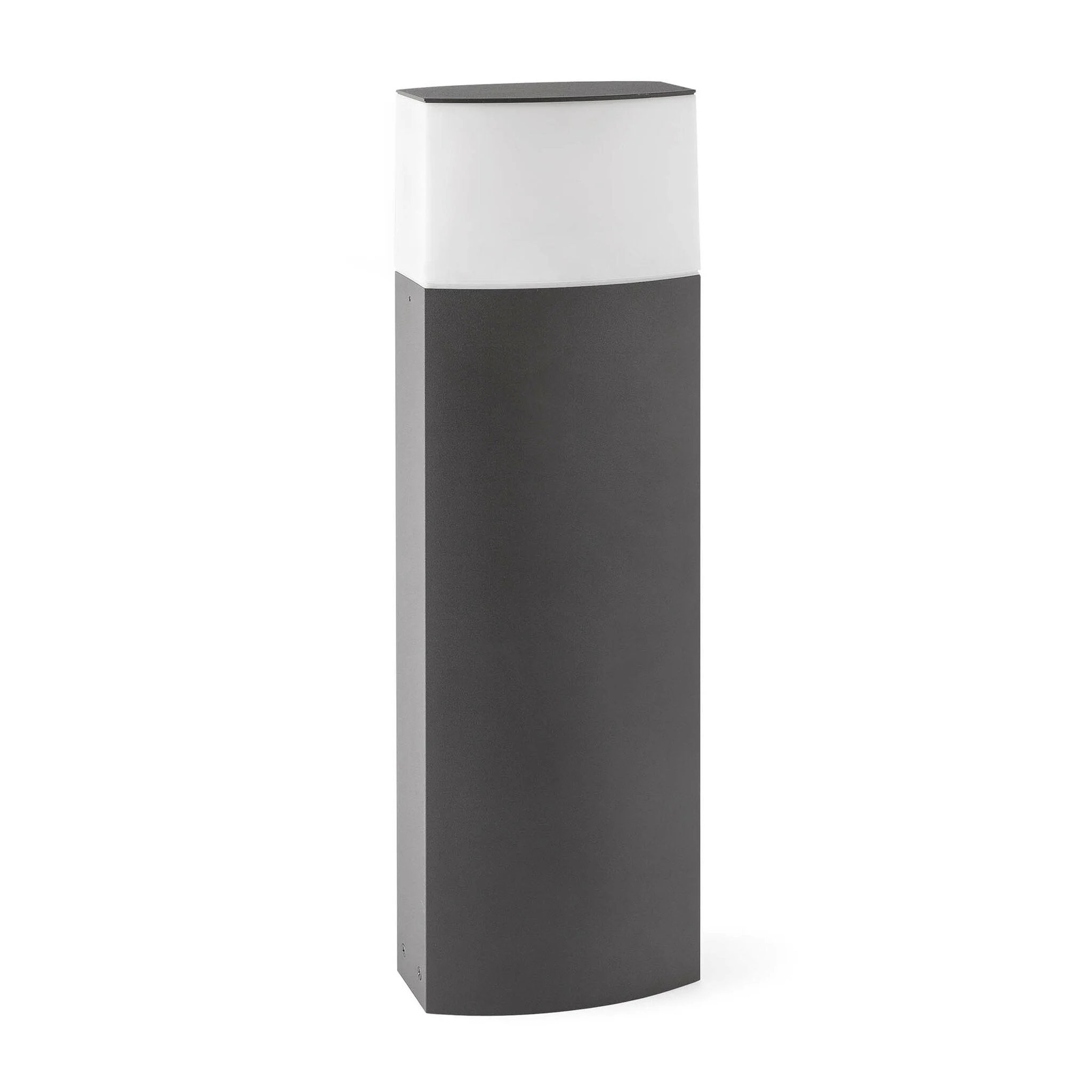 Baliza de exterior Faro Datna 60cm E27 LED gris oscuro IP44 opal 74442