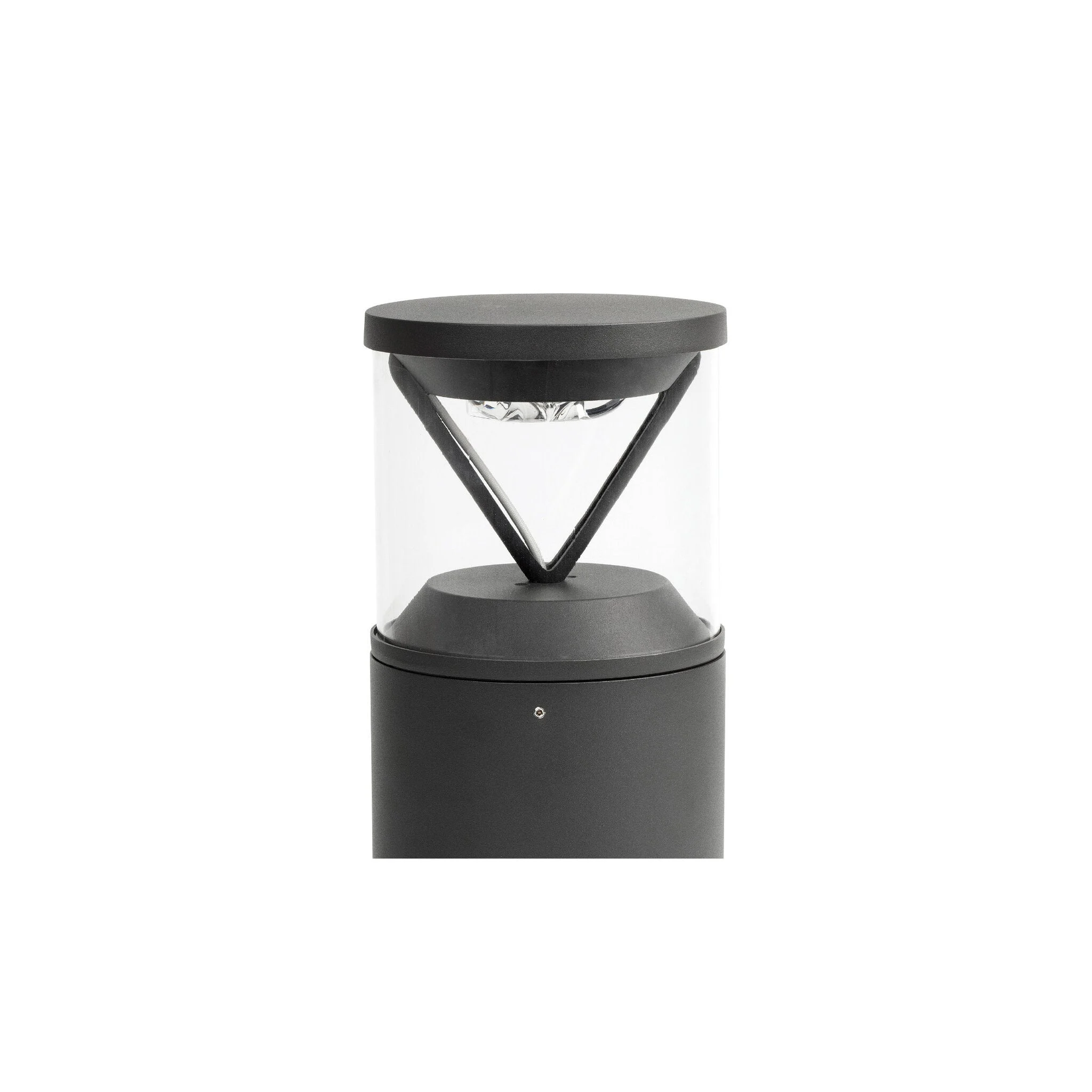 Sobremuro de exterior Faro Rush 25cm LED gris oscuro 3000K IP65 180° DALI regulable 750012D