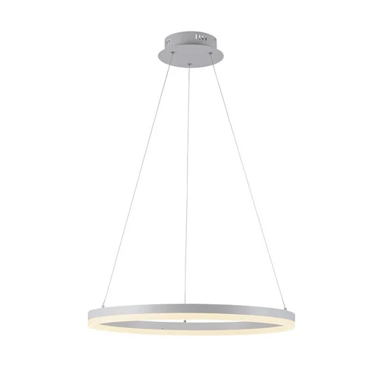 Paul Neuhaus lámpara colgante LED Titus, Ø 60 cm, blanca, atenuable