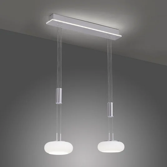 Paul Neuhaus Q-ETIENNE colgante LED, 2 luces