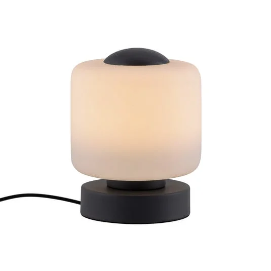 Paul Neuhaus Lámpara de mesa LED Bota, antracita, cristal, atenuable