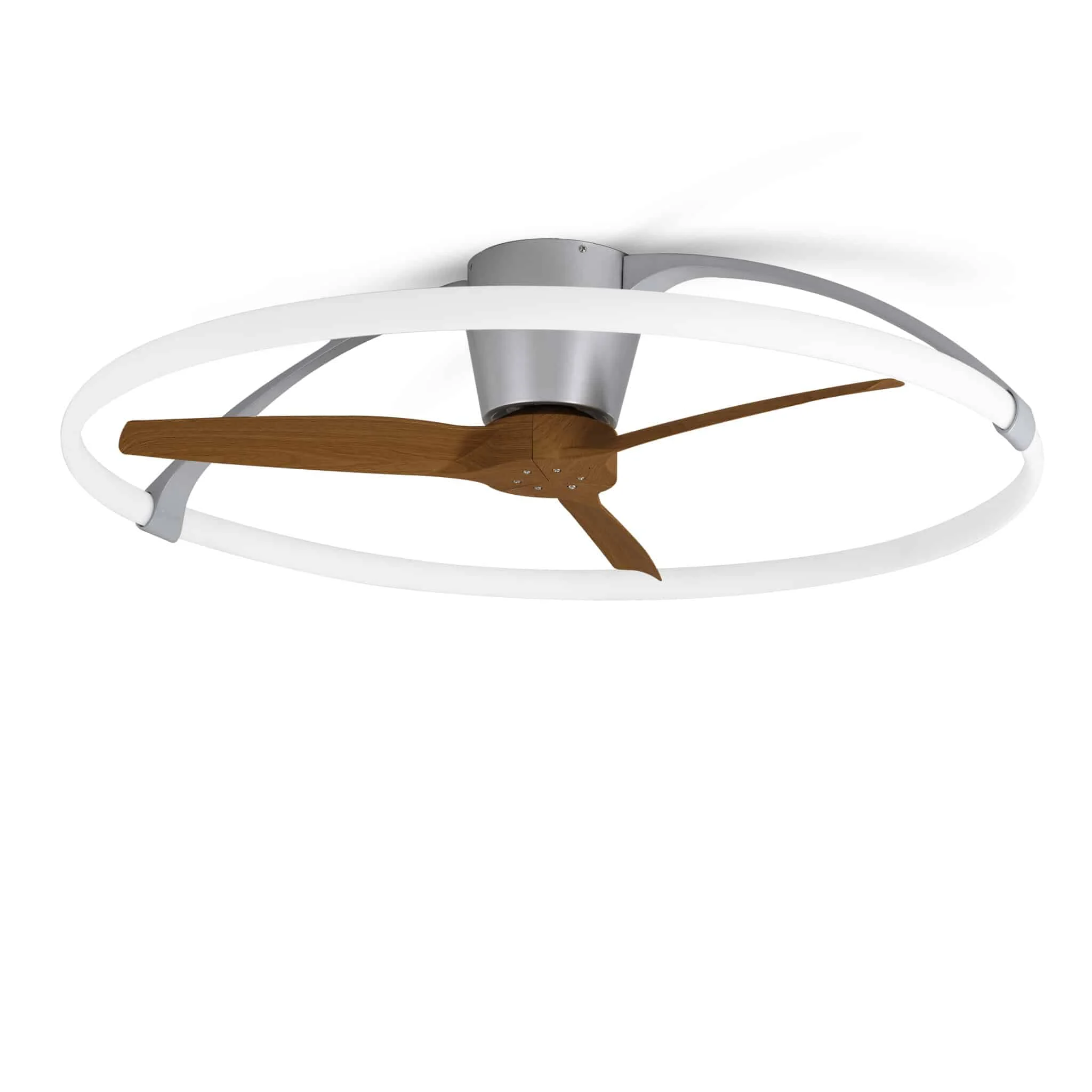 Mantra Nepal Plafón LED Ventilador gris, madera, beige, marrón 7533