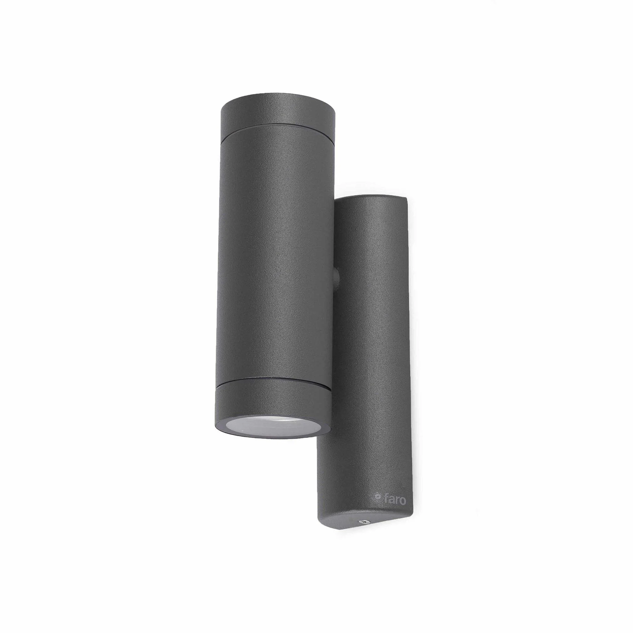 Aplique de exterior Faro Steps 24cm 2 luces GU10 LED gris oscuro IP44 75501