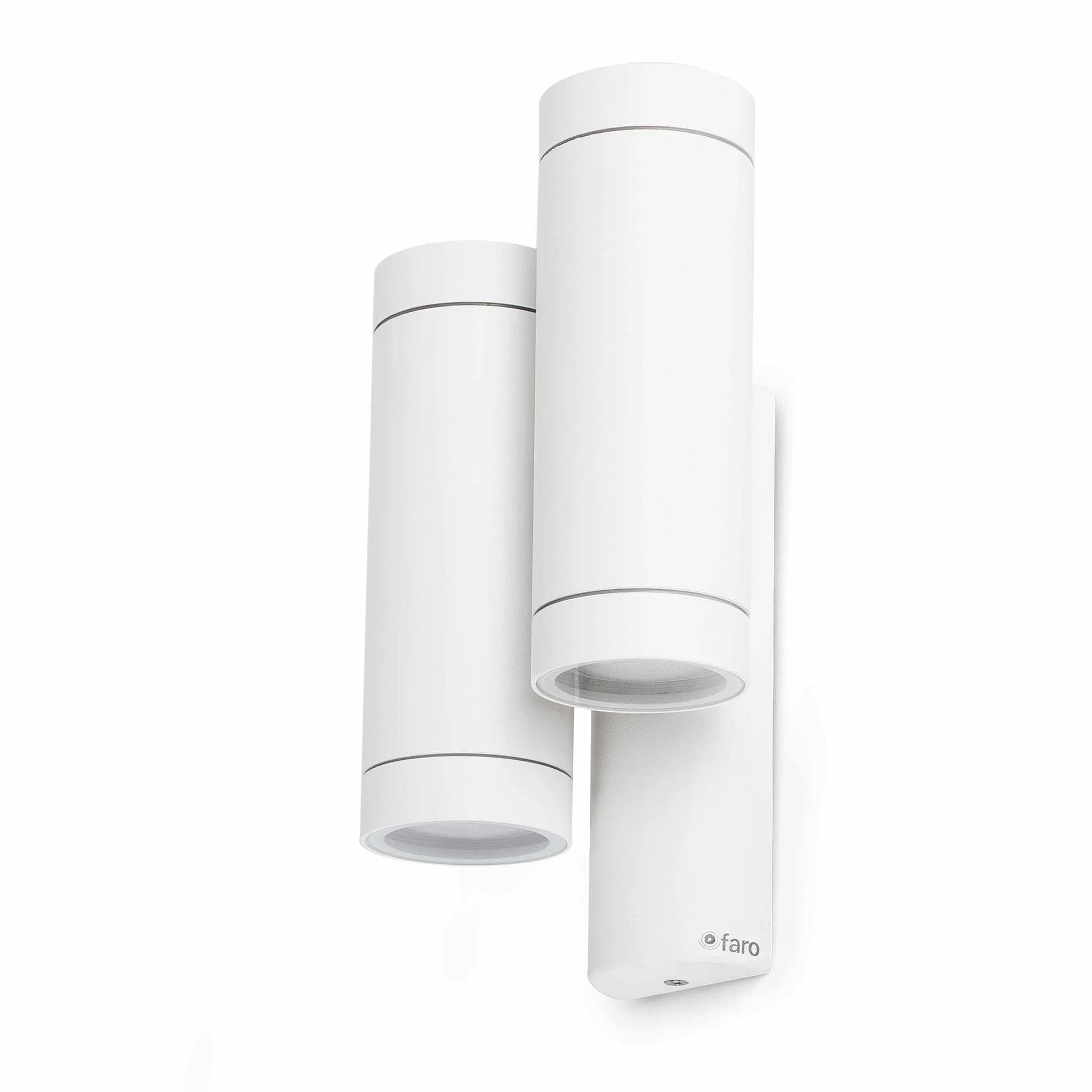 Aplique de exterior Faro Steps 27cm 4 luces GU10 LED blanco mate IP44 75502