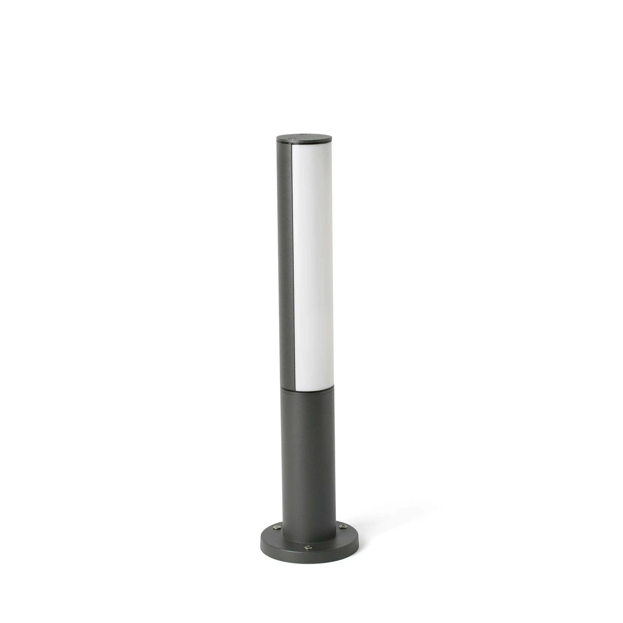 Baliza de exterior Faro Beret 50cm LED gris oscuro 4000K IP54 opal 75522