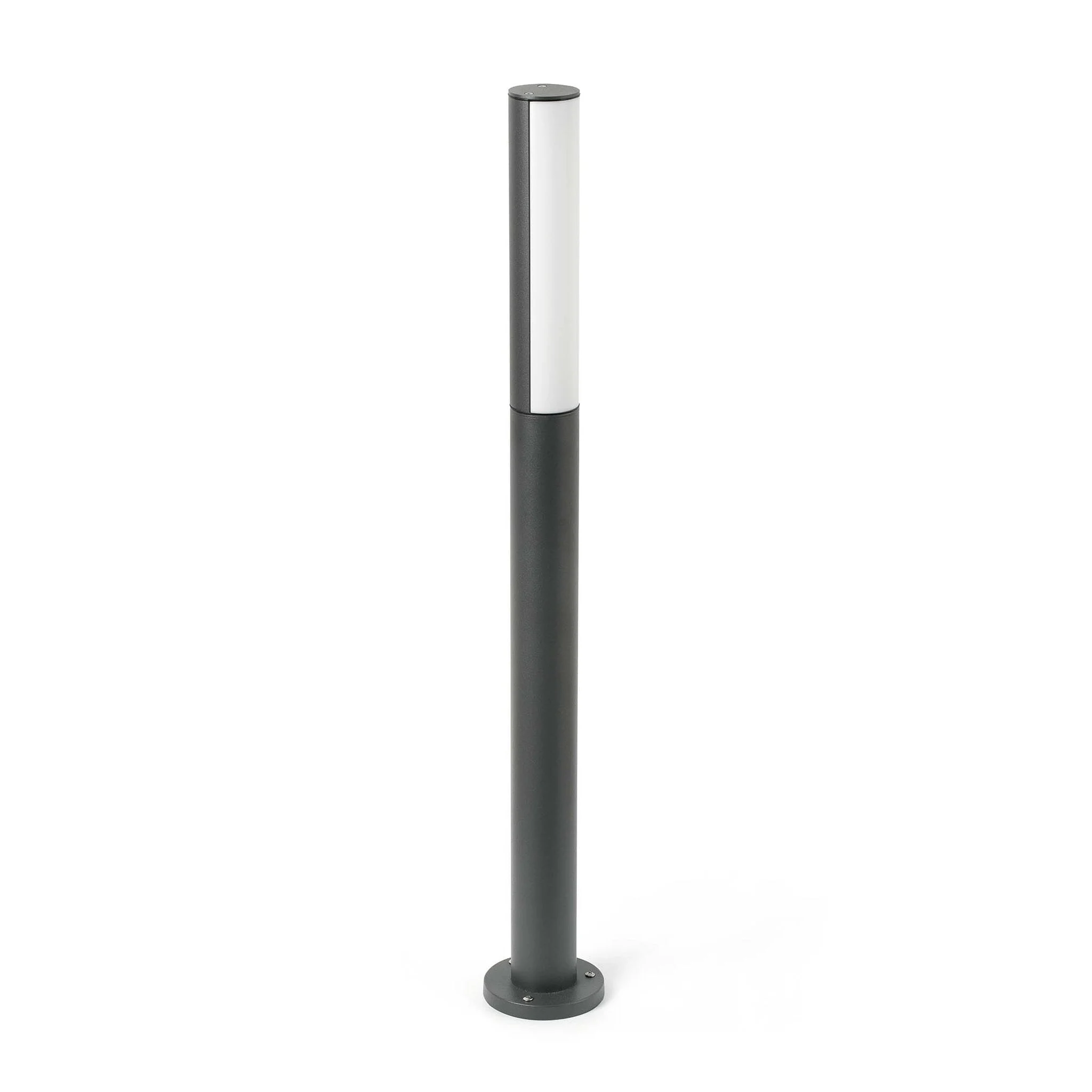 Baliza de exterior Faro Beret 90cm LED gris oscuro 4000K IP54 opal 75523