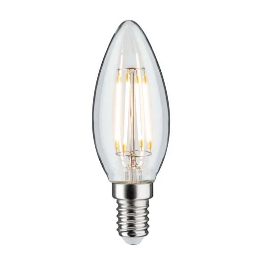 Bombilla vela con filamento LED E14 4,8W 2.700K atenuable