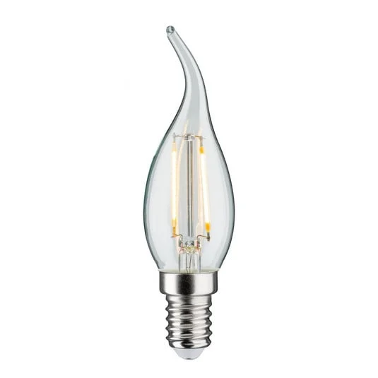 Bombilla vela LED soplada E14 2.8W 2,700K Windblast Filamento