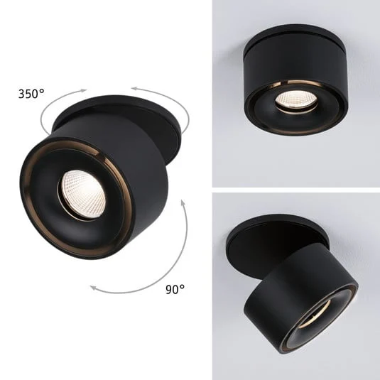 Paulmann Spircle lámpara empotrada LED negro mate