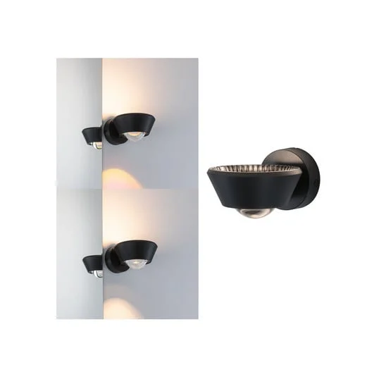 Paulmann Sabik aplique LED up/down negro