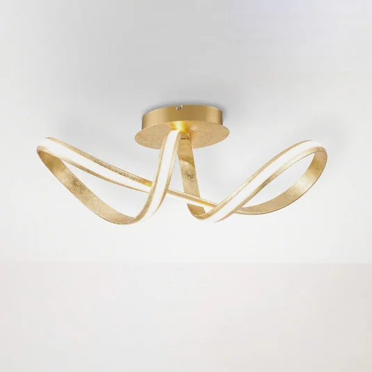 Paul Neuhaus Melinda plafón LED oro atenuable