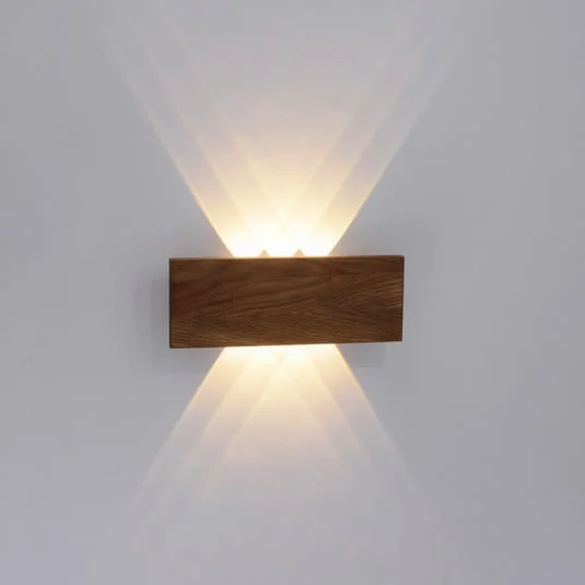 Paul Neuhaus Palma aplique de pared LED madera 32 cm