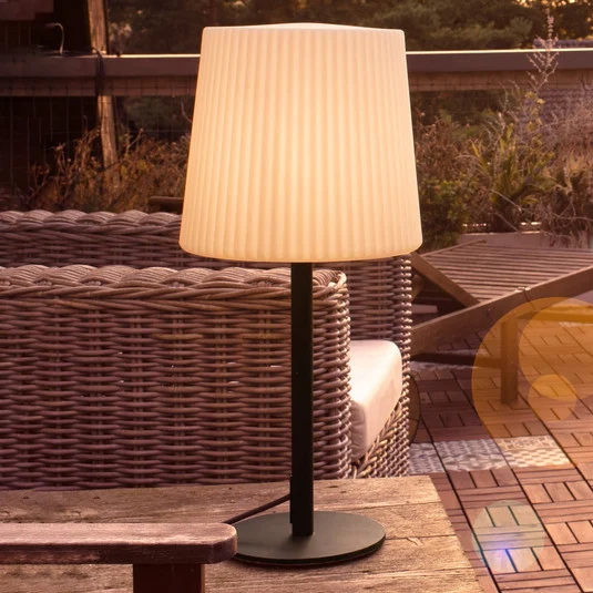 Paul Neuhaus lámpara de mesa para exteriores Falter, IP65, altura 60 cm