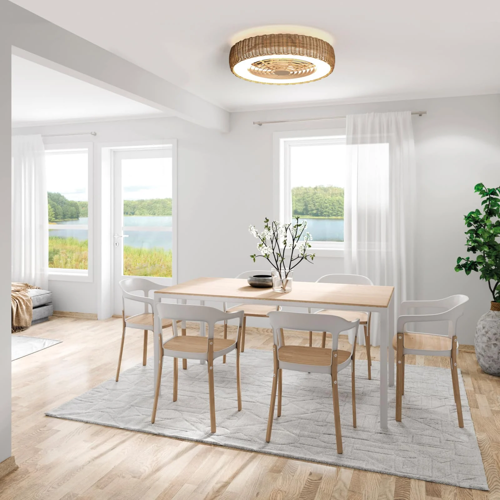Mantra Kilimanjaro Ventilador Plafón LED beige 7811