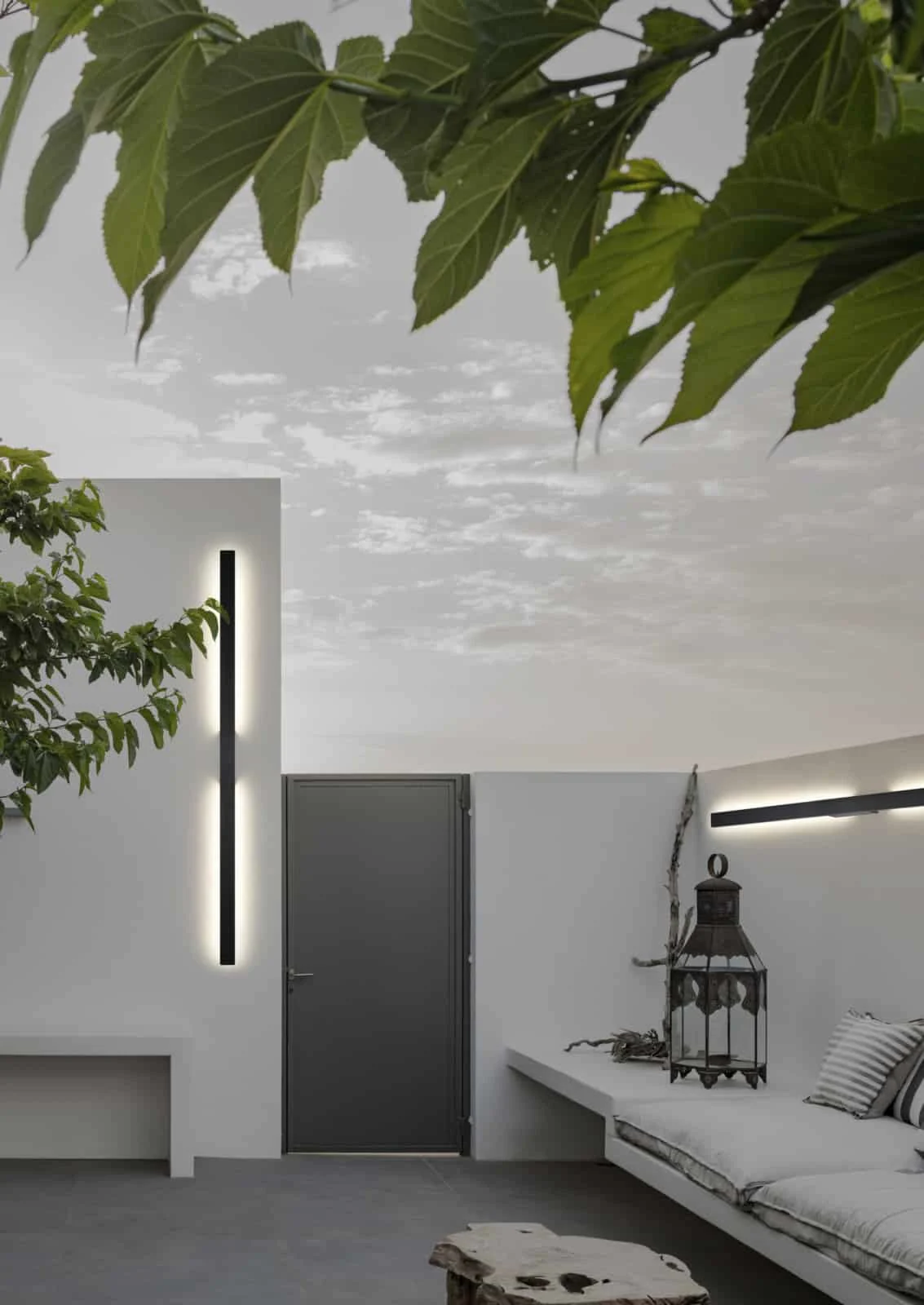 Mantra Lotus Aplique exterior LED IP54 blanco 7990