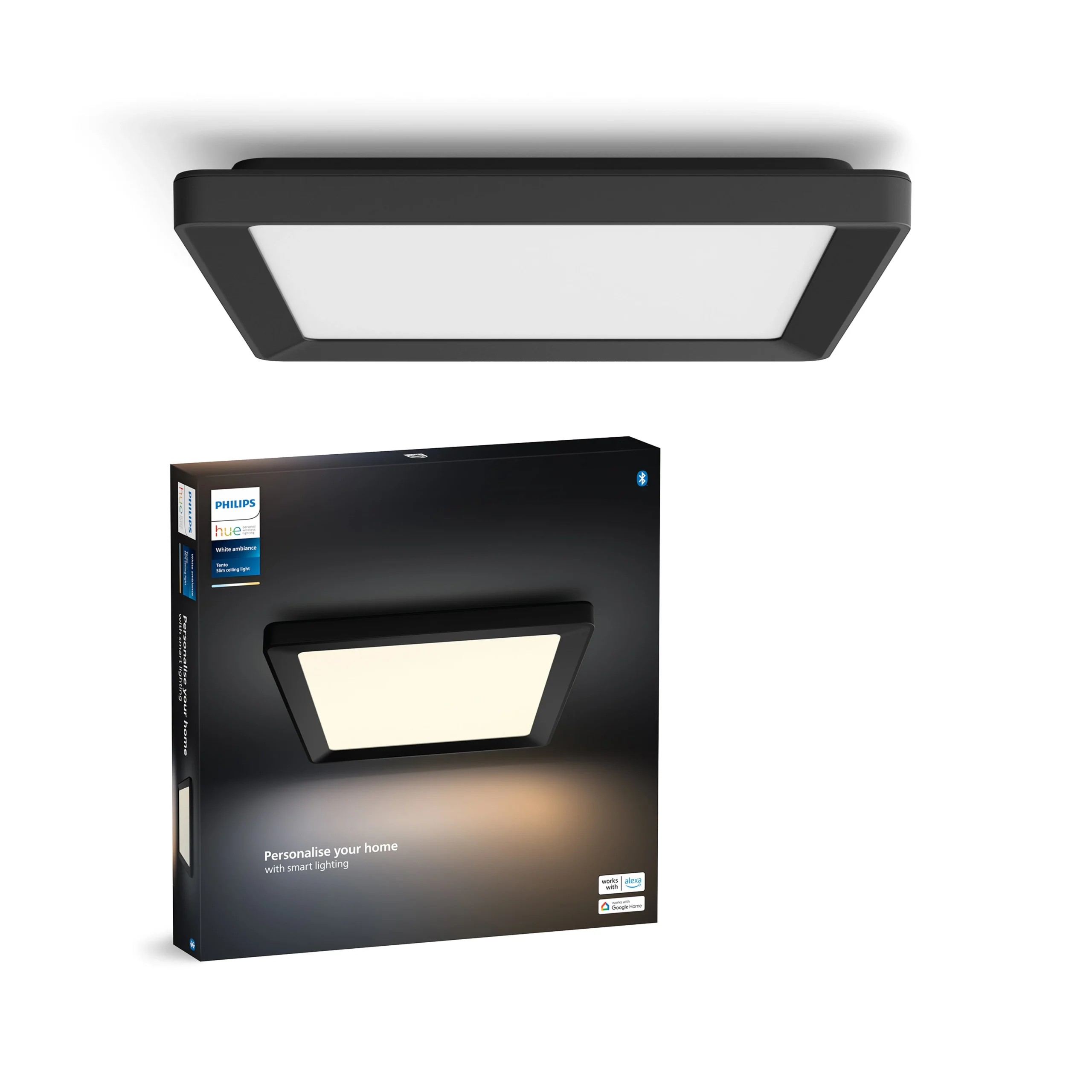 Philips Hue Plafón Tento negro White Ambiance 10,6W 6500K 1340lm 87201