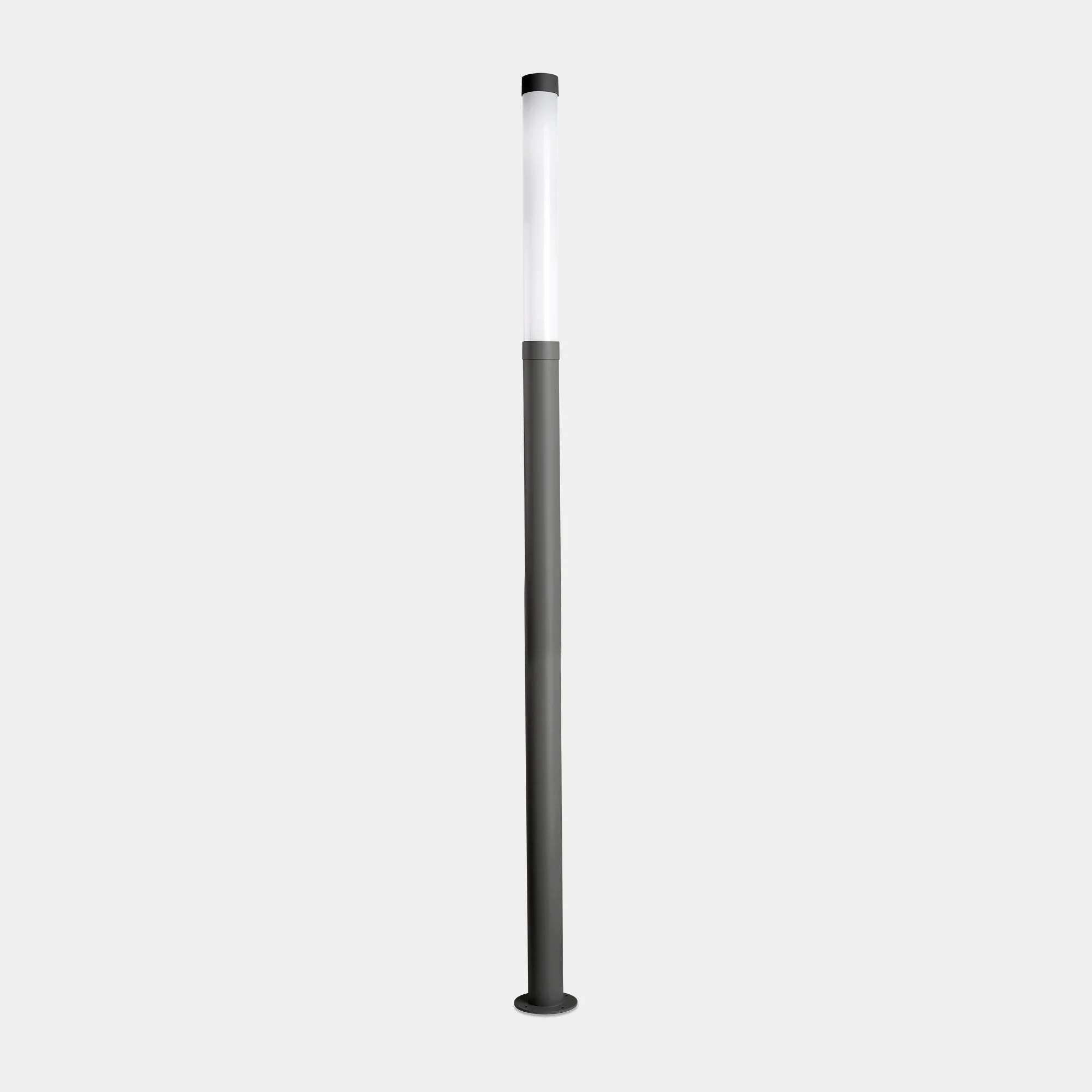 Columna de farola LedsC4 Lyon Structure gris urbano 231cm 81-9915-Z5-Z5