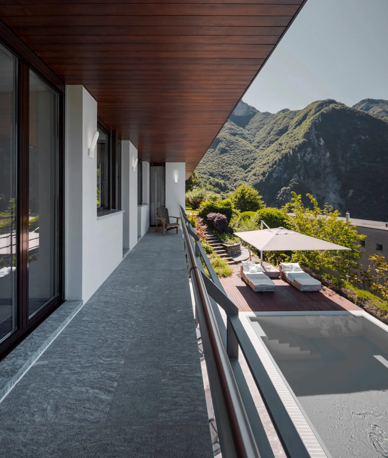 Mantra Andes Aplique exterior LED IP65 blanco 8152