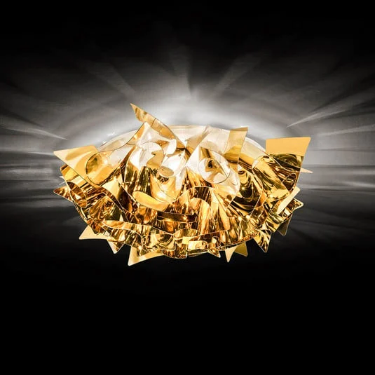 Slamp Veli Mini lámpara de techo diseño Ø 32cm oro