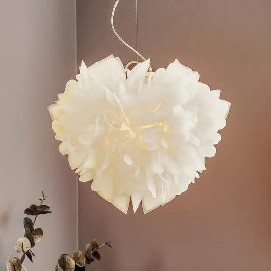 Slamp Veli Foliage lámpara colgante blanco Ø 45 cm