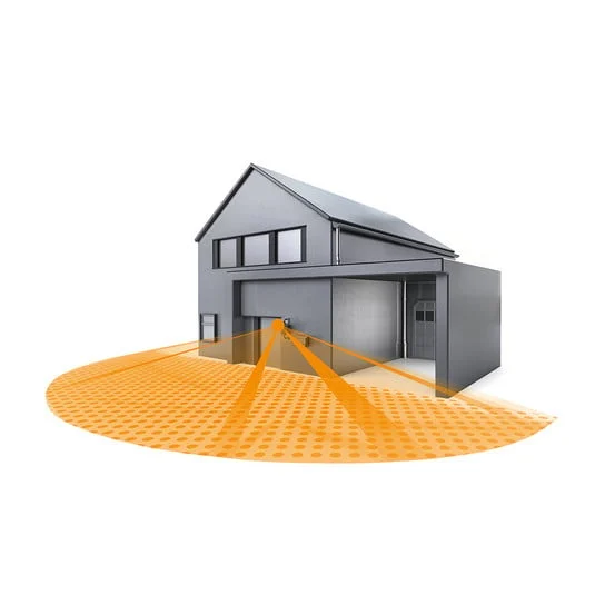 STEINEL IS 180-2 Detector de movimiento con aspecto de acero inoxidable