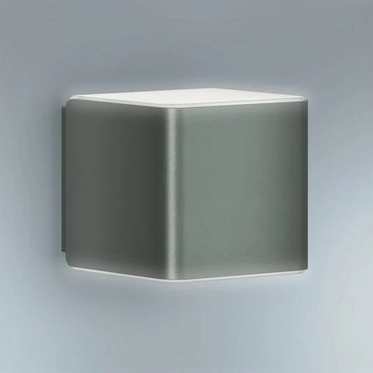 Aplique de exterior con sensor inteligente STEINEL L 840 SC, color antracita