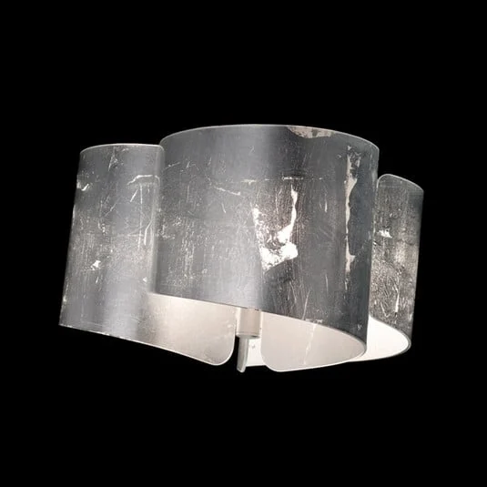 Plafón Papiro, 3 luces, plata