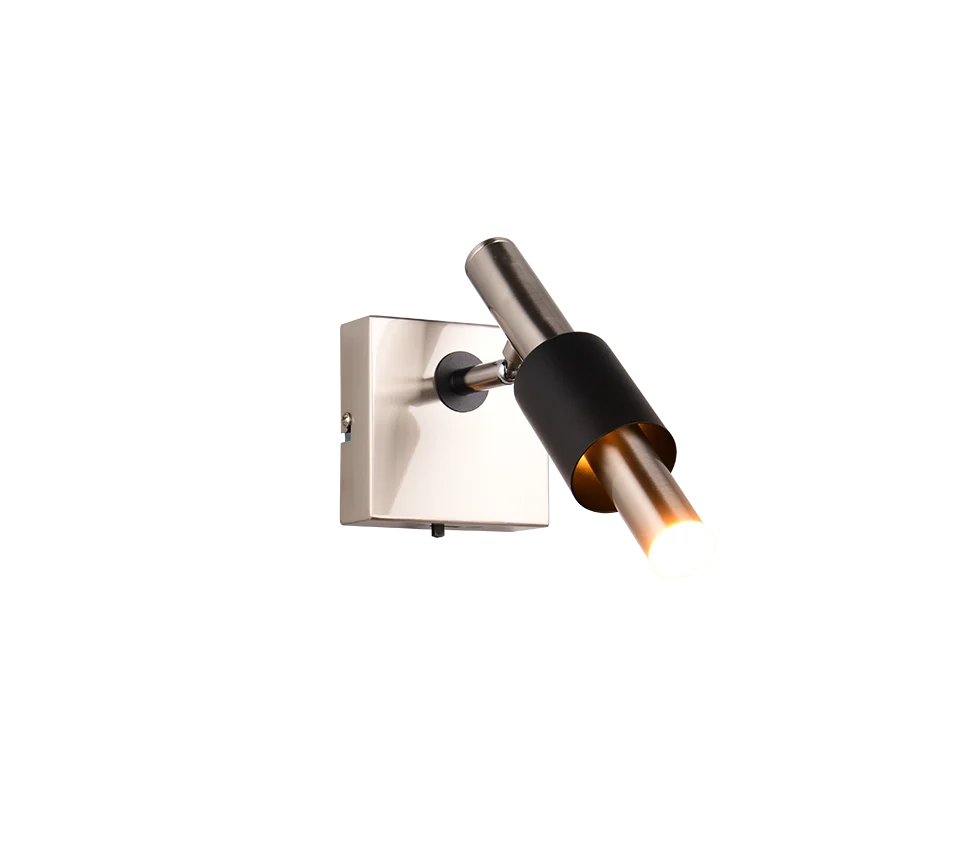 Foco de techo Trio Ikaris níquel mate LED 10x20,5cm 855310107
