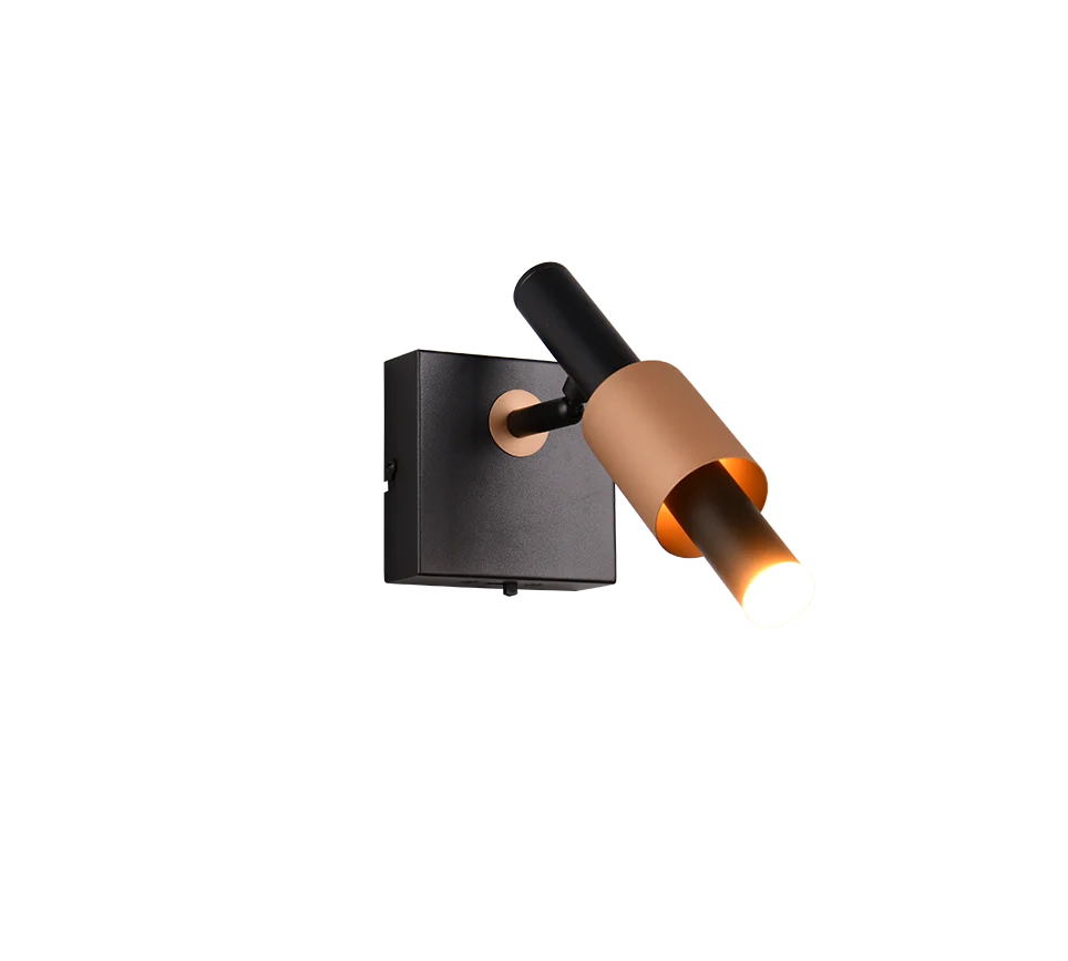 Foco de techo Trio Ikaris negro LED 10x20,5cm 855310132
