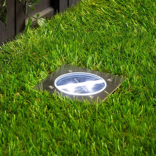 Lugo foco de suelo LED empotrable, IP44, 10,5 x 10,5 cm