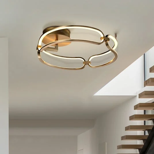 Colette Plafón LED, 3 luces, oro rosa