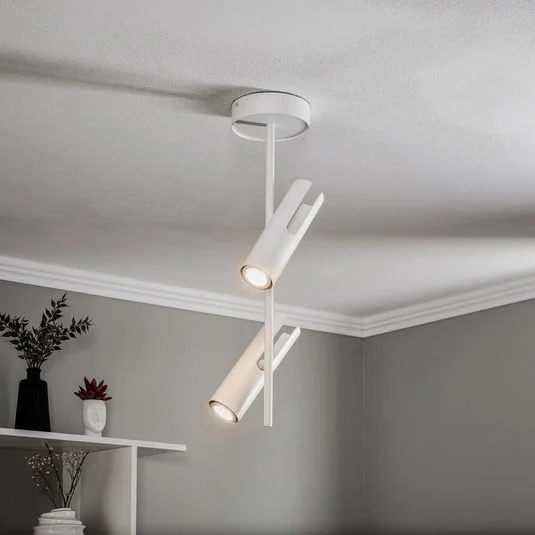 Downlight Leda 2, 2 luces, blanco
