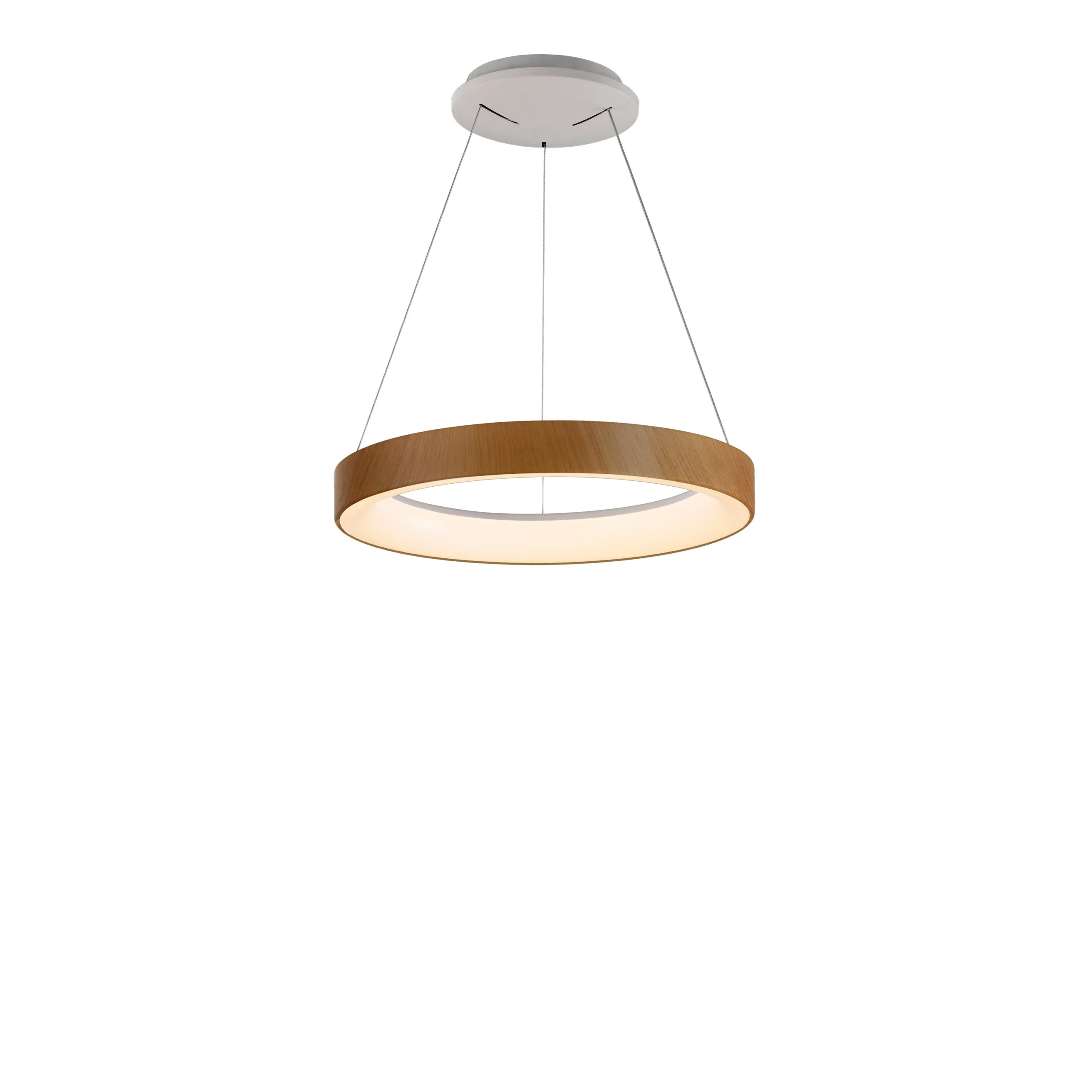 Mantra Niseko II Lámpara de techo colgante LED 38cm regulable 2700K-5000K madera 8628