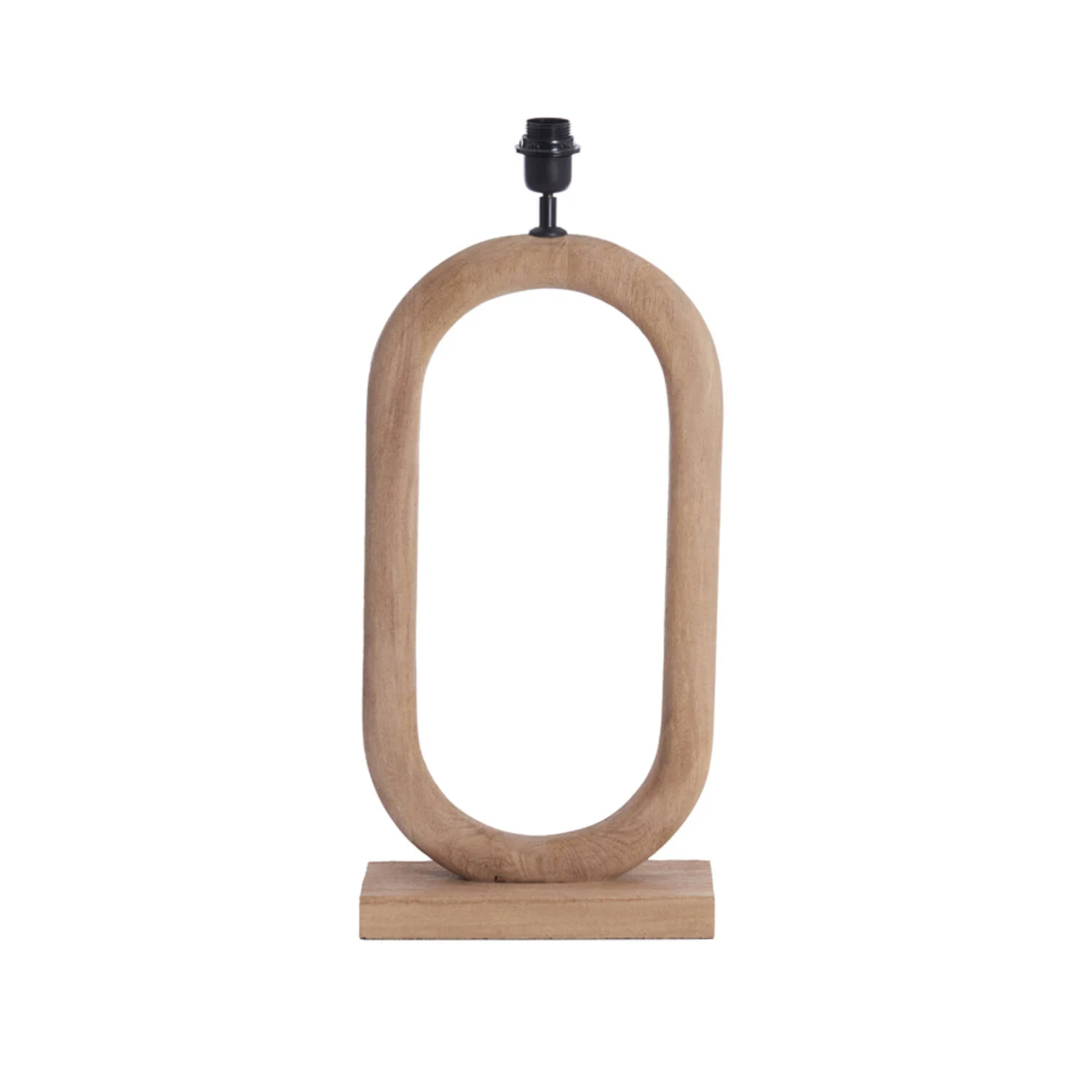Base de lámpara de madera diseño ovalado Light & Living Paceco